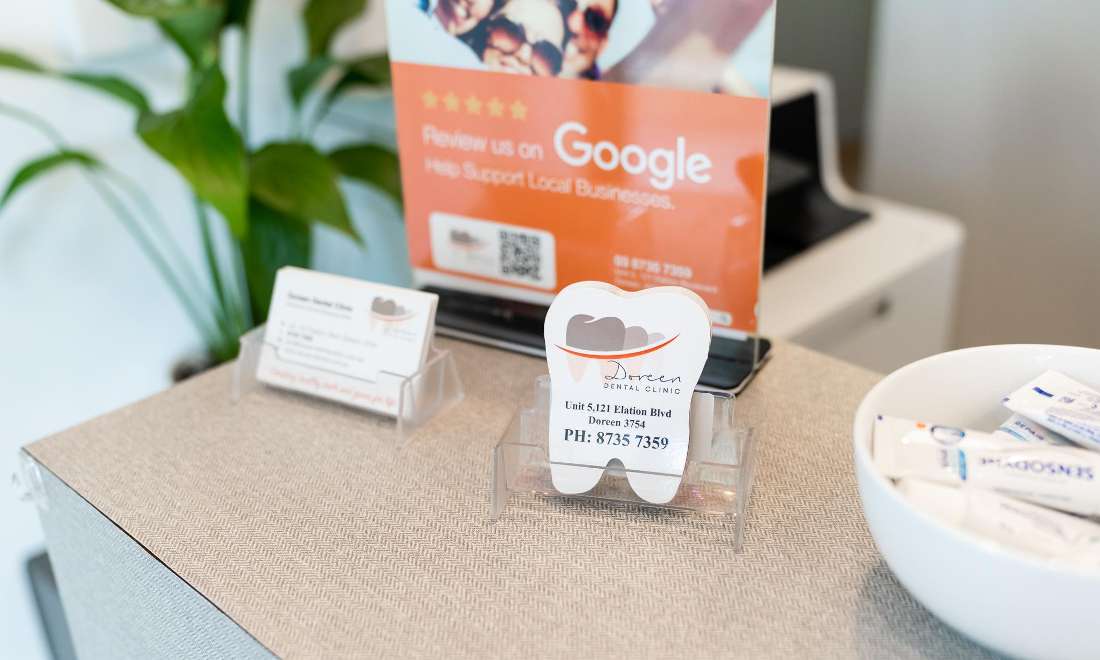 doreen dental business card in doreen vic